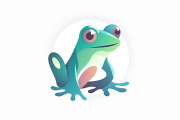 frog on a white background made by midjourney	