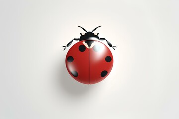 ladybug on a white background made by midjourney	