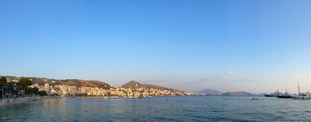 Fototapeta na wymiar Sarandë Afternoon: Tranquil Beauty of Albanian Coast