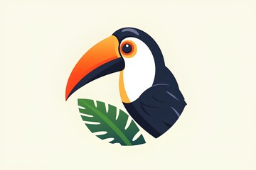 toucan on a white background made by midjourney	
