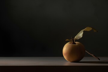 still life with apple made by midjourney