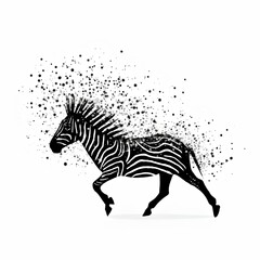 zebra  made by midjourney