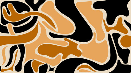 Golden Wavy Lines Seamless Pattern. .Used For Fashion Print, Wrapping Paper, Fabric Etc.abstract Pattern Collections