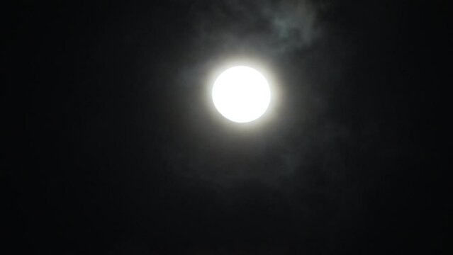 moon and clouds