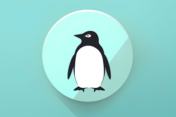 Fototapeta premium penguin on a branch made by midjourney