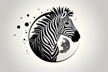 zebra print vector made by midjourney
