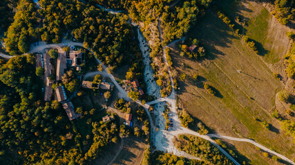  Aerial photo of Kotli, Istria at Sunrise - 637760920