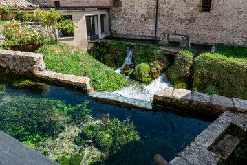 Rasiglia, a village with streams and waterfalls in the middle