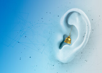 Tinnitus, conceptual illustration