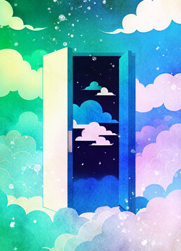Mental wellbeing, conceptual illustration