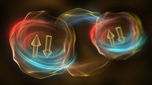 Spintronics, conceptual illustration