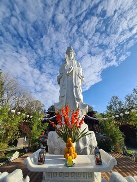 Bild einer Buddhastatue im Loc Uyen Tempel in Rostock - Lichtenhagen
