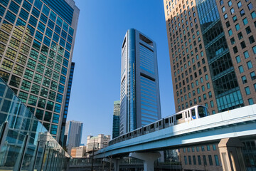 東京都港区 汐留の高層ビル群