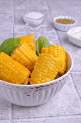 Chopped corn cobs
