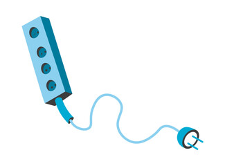 Portable power socket with wire electric appliance