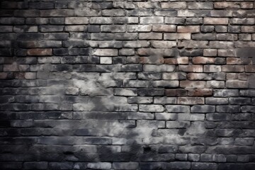 A textured brick wall with a distressed paint effect