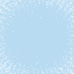Magic falling snow christmas background. Subtle