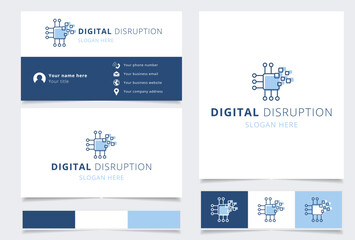Agile development logo design with editable slogan. Branding book and business card template.