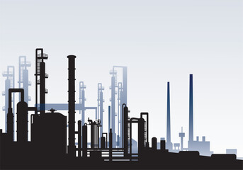 Morning Refinery Plant