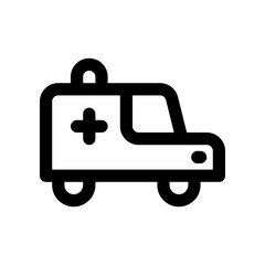 ambulance line icon. vector icon for your website, mobile, presentation, and logo design.