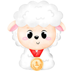 Animal Wearing Medal, Medal, winner, awards, Sport, First place
