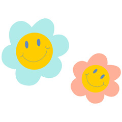 blossom flower cartoon for decoration , design , illustration 