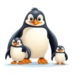 Naklejka premium penguin cartoon