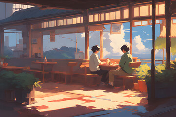 lofi style. Generative AI