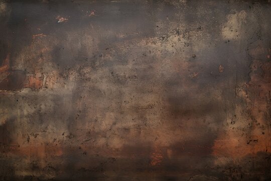 grunge dirty metal background or texture, Generative AI