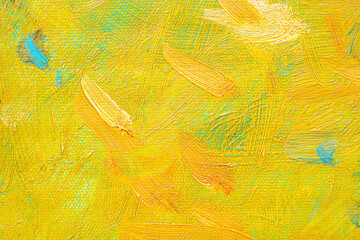 Colorful abstract oil painting art background. Texture of canvas and oil.