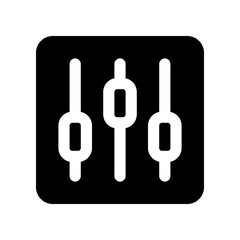 equalizer icon. vector icon for your website, mobile, presentation, and logo design.