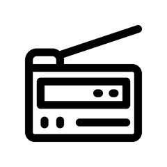 radio icon. vector icon for your website, mobile, presentation, and logo design.