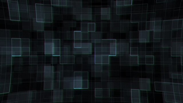 Digital Modern Square Abstract Technology Motion Video Background