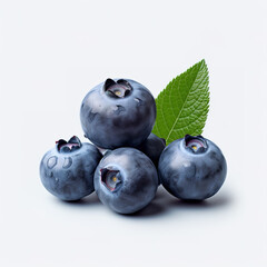 Obraz premium Blueberries on a light background.