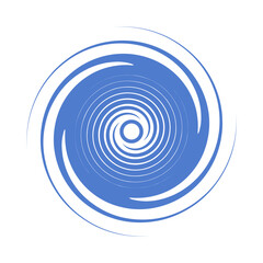 Strong force typhoon icon. Vector.