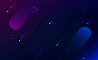 Minimal geometric background. Dynamic shapes composition. Eps10 vector abstract background.