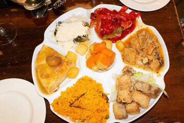 Plate of Spanish tapas