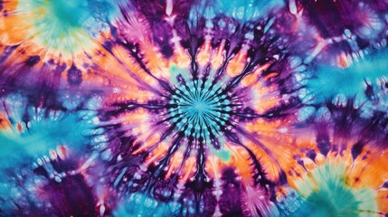 Tie dye trending iridescent pattern, AI generated Image