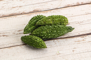 Green raw bitter lemon vegetables