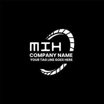MIH letter logo vector design, MIH simple and modern logo. MIH luxurious alphabet design  