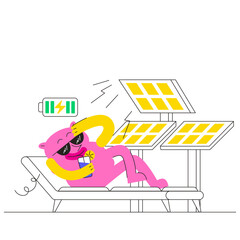 Exhaustion illustration