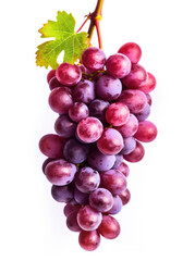 Fototapeta premium Ripe red grapes isolated on a white background