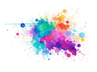 Abstract watercolor splash and stains watercolor png 