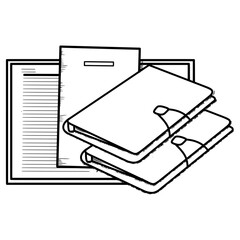 illustration of a notebook