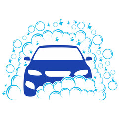 Carwash Logo Icon. Cleaning service symbol vector illustration