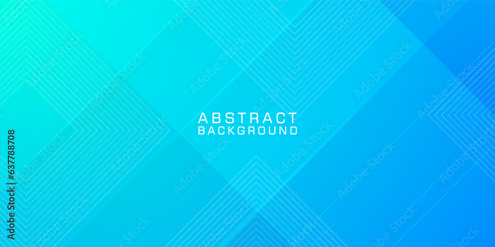 Wall mural abstract bright blue gradient illustration background with simple papercut pattern. cool design. eps