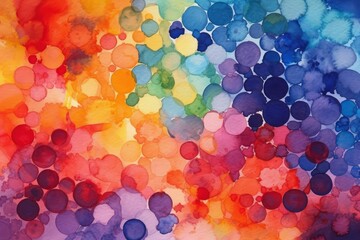 A vibrant and colorful abstract painting