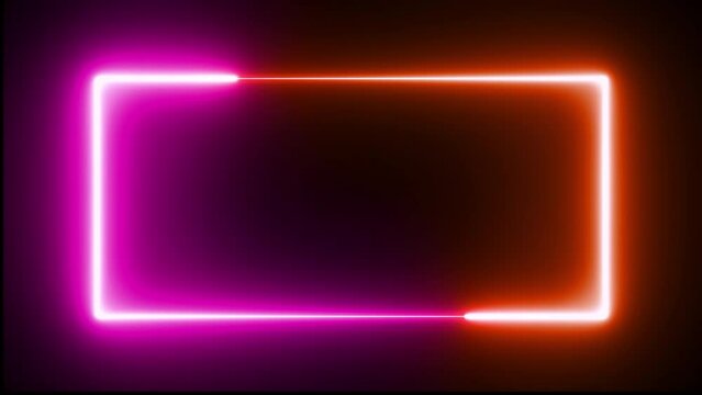 Abstract neon pink red light trail endless  looping flow animation background.