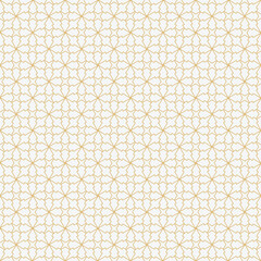 Gold and white luxury floral seamless pattern