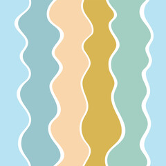 Abstract background with colorful geometric shapes. Rainbow seamless pattern. Gradient waves, lines, dynamical forms. Design for poster, fabric, textile